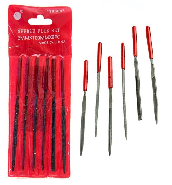 Sona Enterprises 6pc Needle File Set 4 inch length 2mm x 100mm ~ 7386DNF Sona Enterprises 6pc Needle File Set 4 inch length 2mm x 100mm ~ 7386DNF