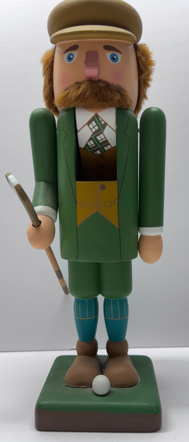 Vintage 1989 Norragard 10 in Christmas Nutcracker Golfer Golf Vintage 1989 Norragard 10 in Christmas Nutcracker Golfer Golf