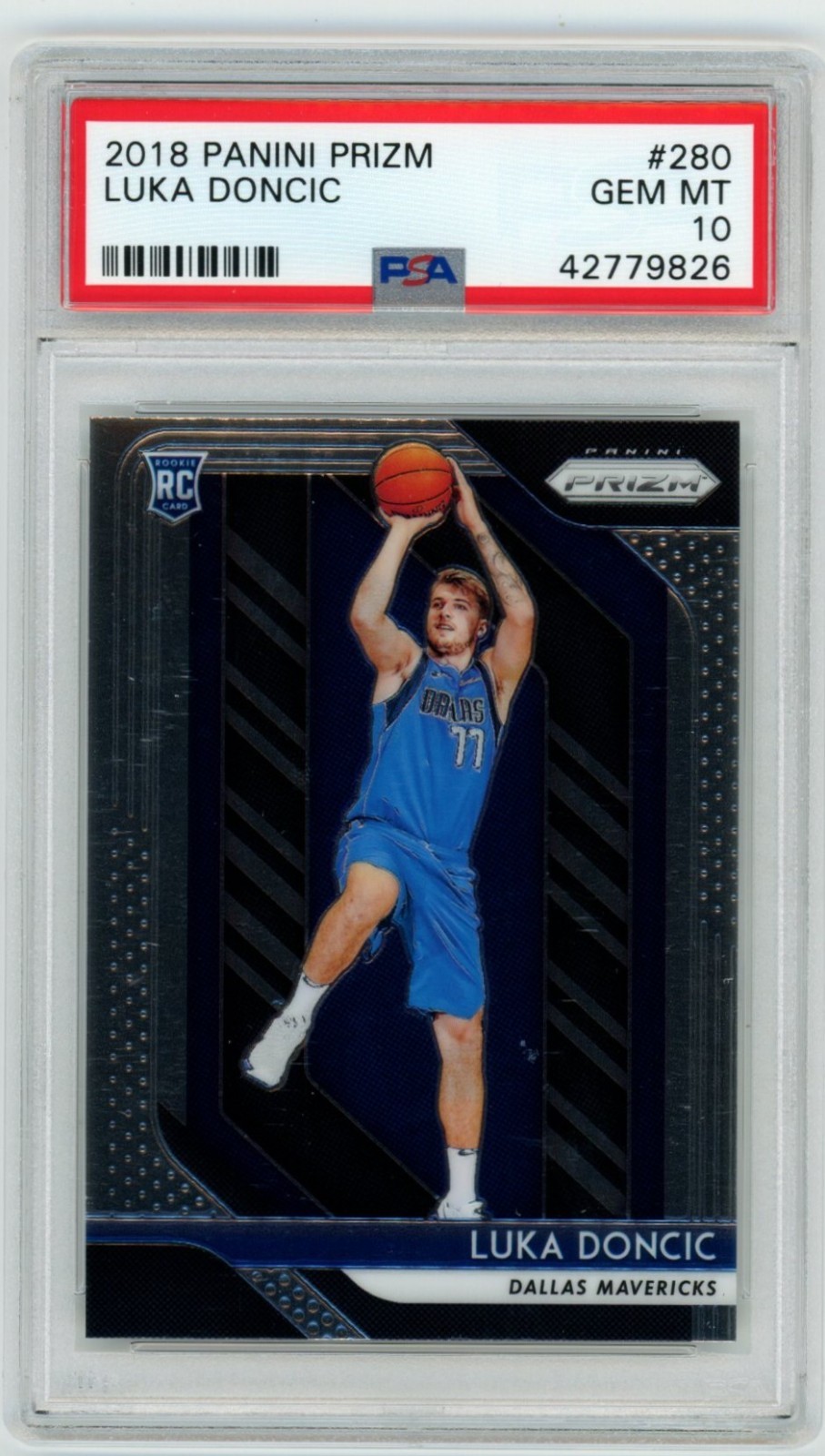 PSA 10 2018-19 Panini Prizm Luka Doncic RC Rookie #280 Mavericks