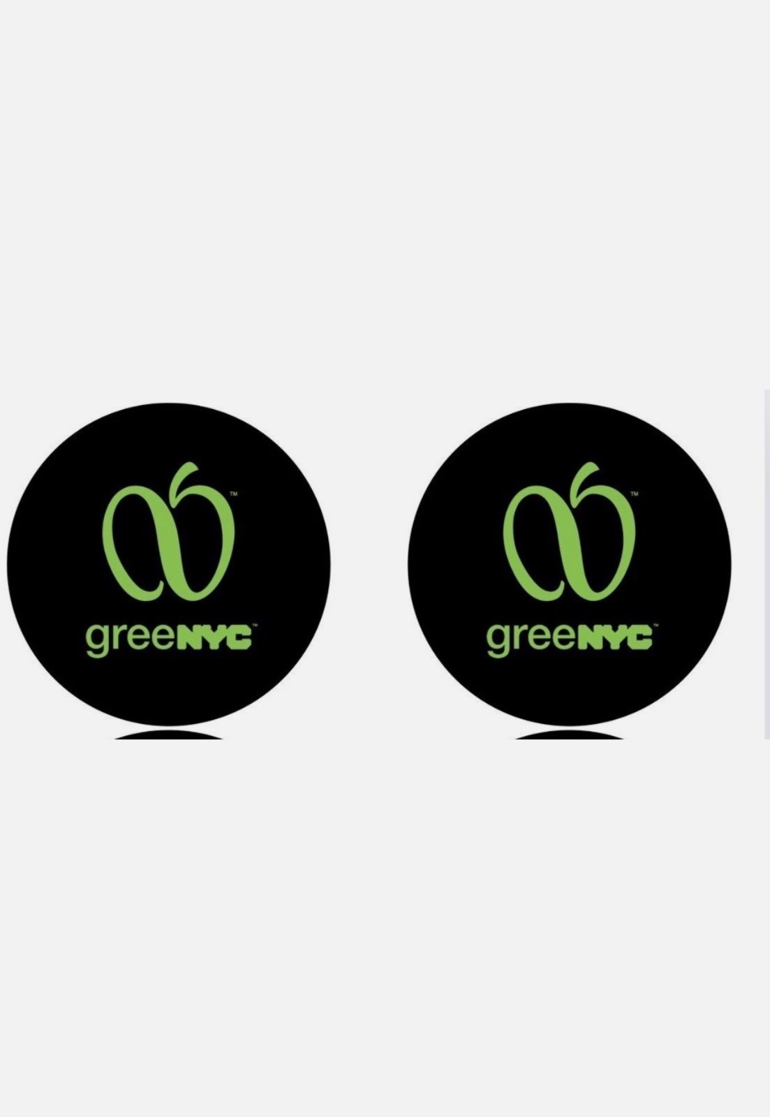 Two NYC Green Decals for Hybrid Cabs — Required for TLC Inspection Two NYC Green Decals for Hybrid Cabs — Required for TLC Inspection