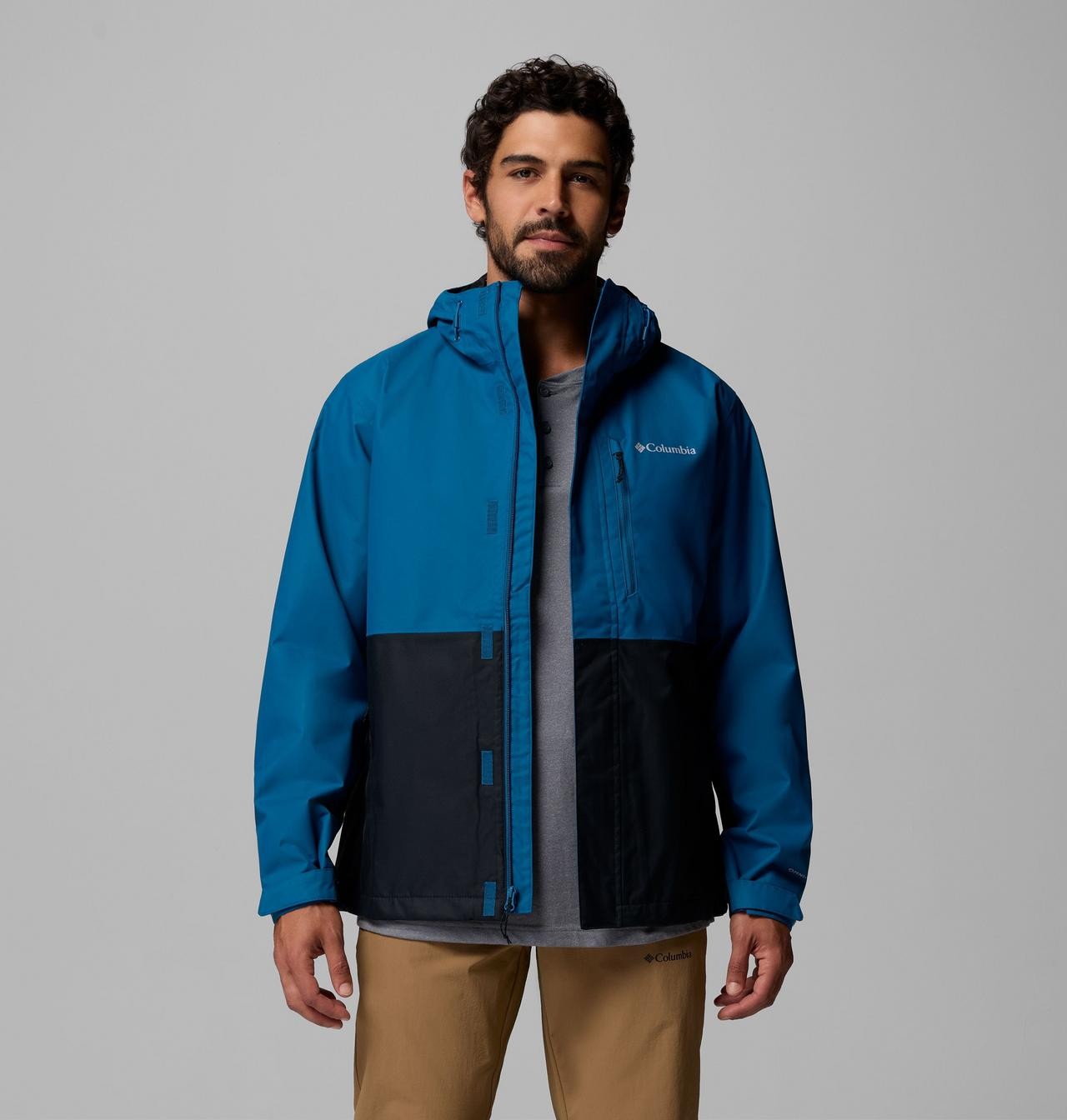 Columbia Men's Hikebound II Waterproof Hooded Rain Jacket Freeeships