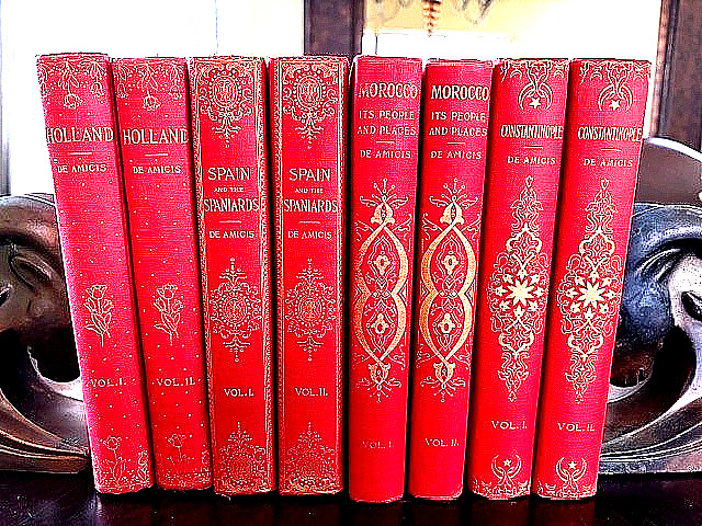 De Amicis Complete Travel Library 8 Volumes 1894-1897 De Amicis Complete Travel Library 8 Volumes 1894-1897