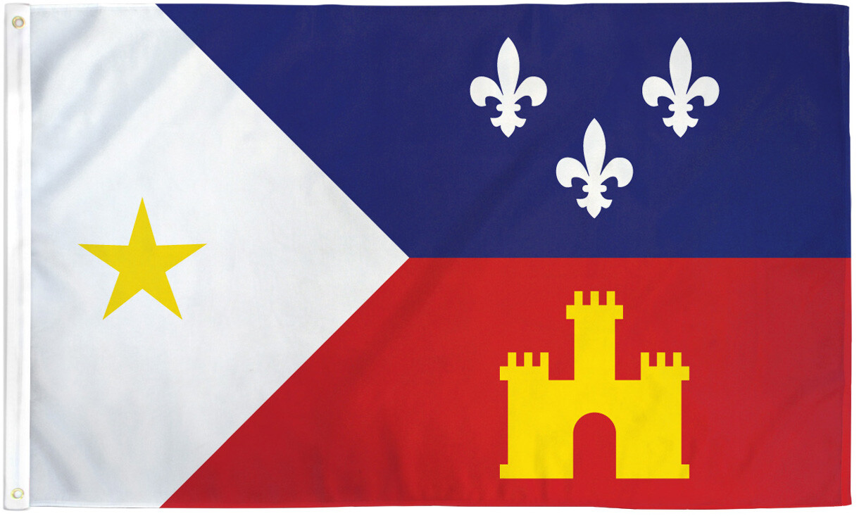 Louisiana Acadiana Flag 3x5ft House Flag Creole Cajun Pride LA Louisiana Flag