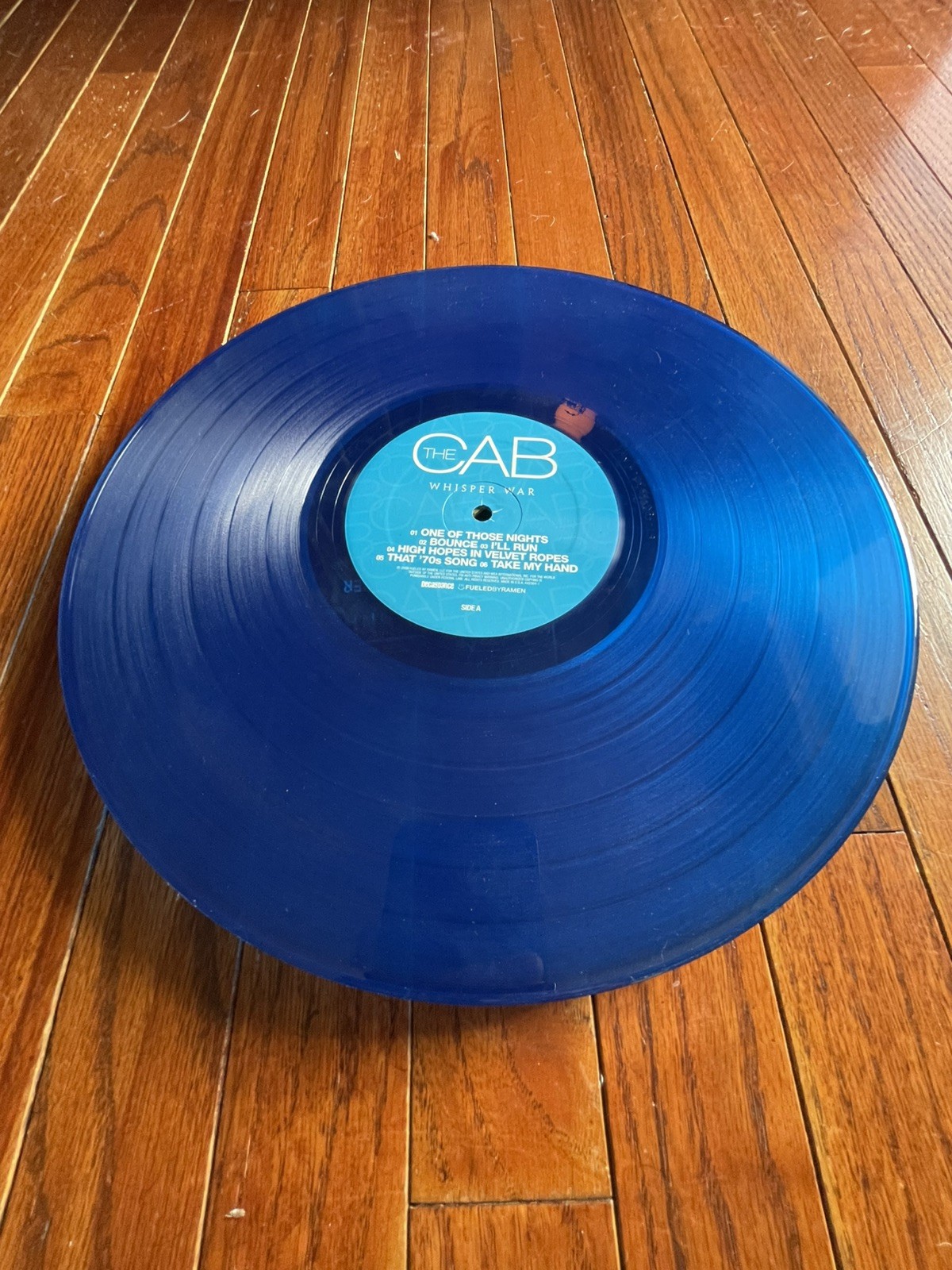 The Cab - Whisper War 2008 US Blue Vinyl The Cab - Whisper War 2008 US Blue Vinyl
