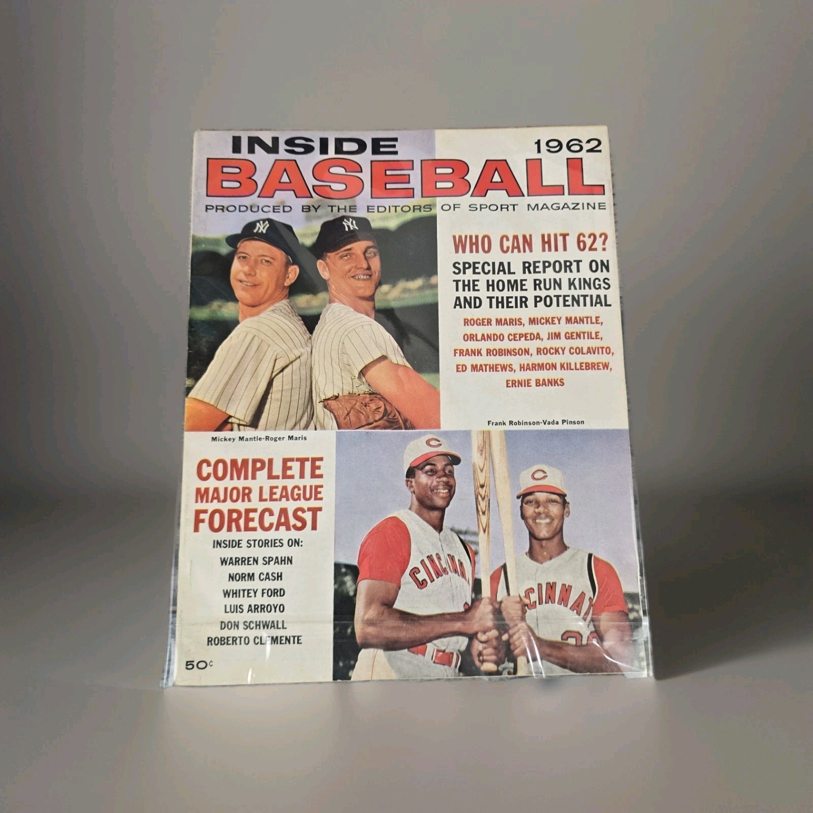 Inside Baseball Mickey Mantle Roger Maris 1962 Frank Robinson Vada MLV VTG 60s Inside Baseball Mickey Mantle Roger Maris 1962 Frank Robinson Vada MLV VTG 60s