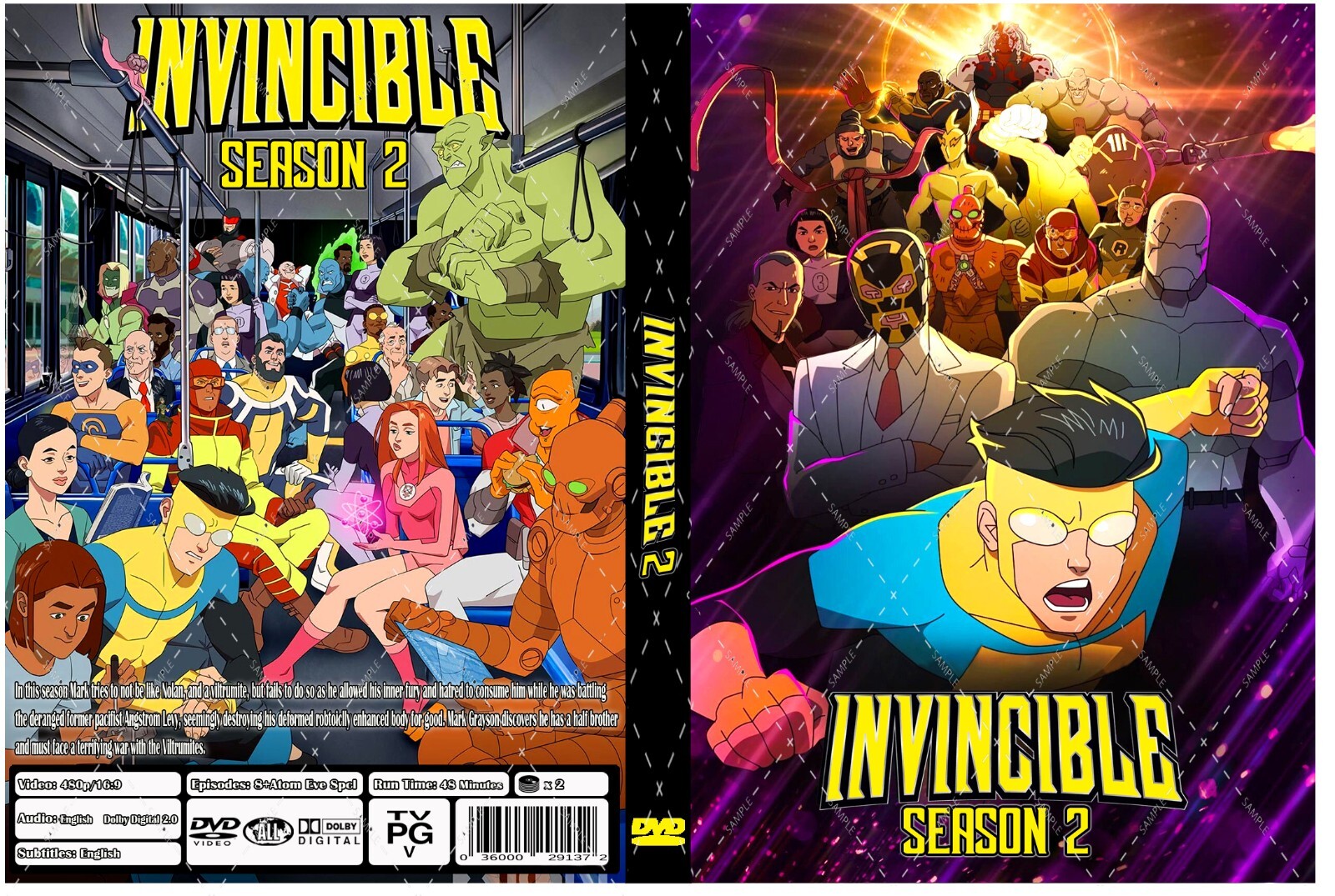 Invincible Animated Series Season 2 Episodes 1-8+Atom Eve Special English Audio
