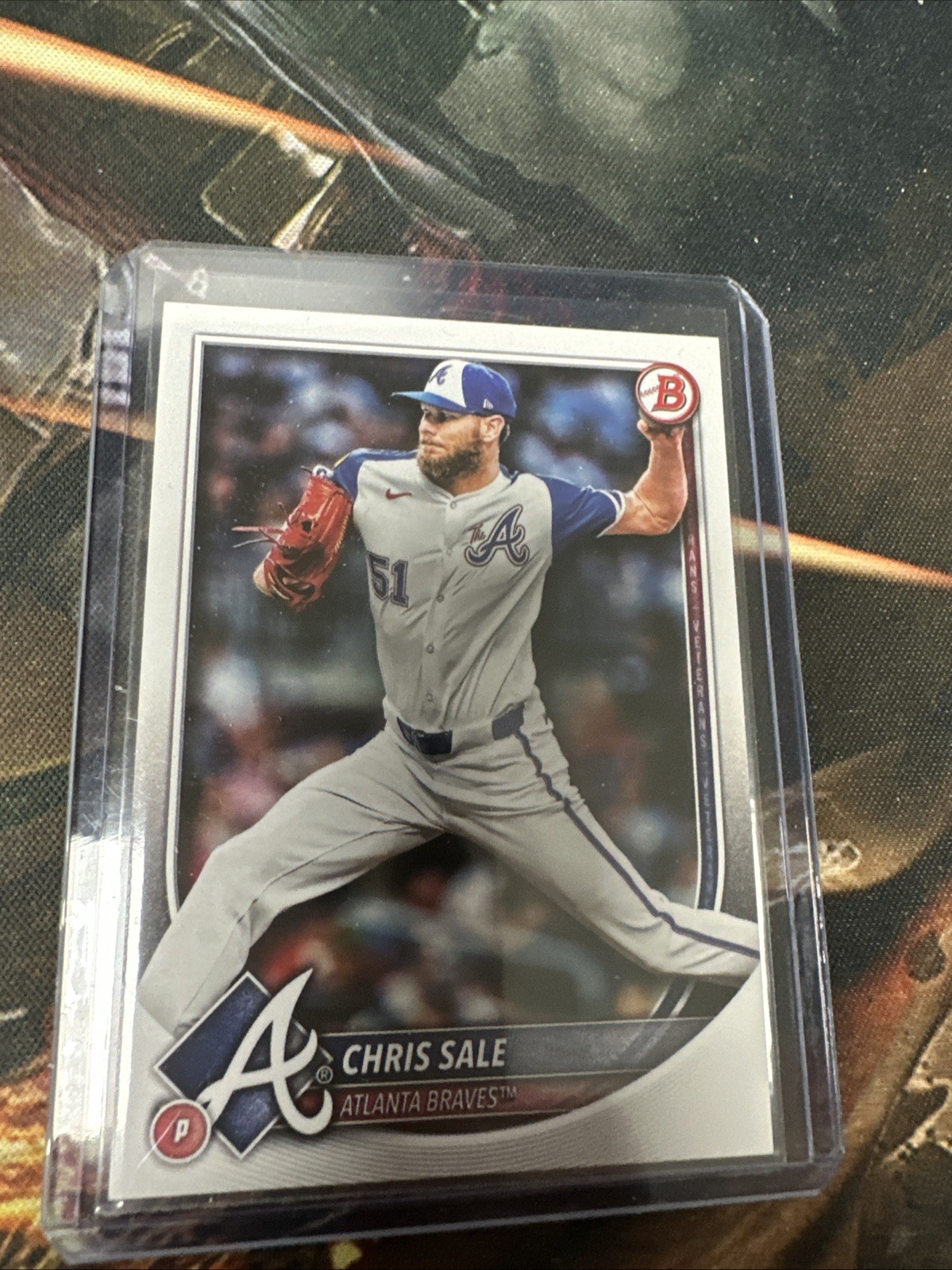 CHRIS SALE - 2025 Bowman Card #82 Atlanta Braves Baseball