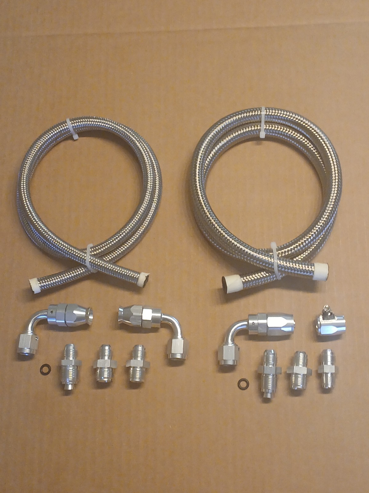 Power Steering Line Kit Stainless Steel Steering Hose GM/Chevy Type II & Saginaw Power Steering Line Kit Stainless Steel Steering Hose GM/Chevy Type II & Saginaw