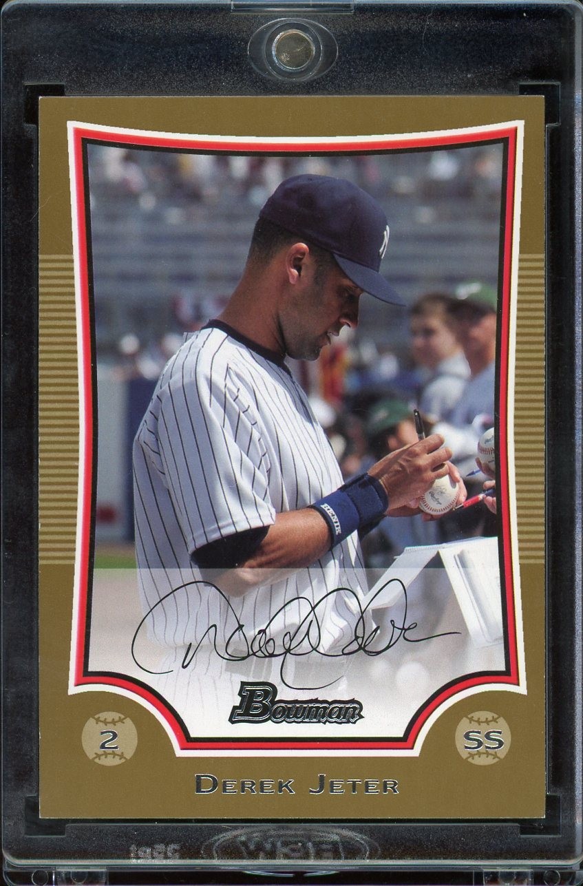 2009 Bowman #80 Derek Jeter Gold