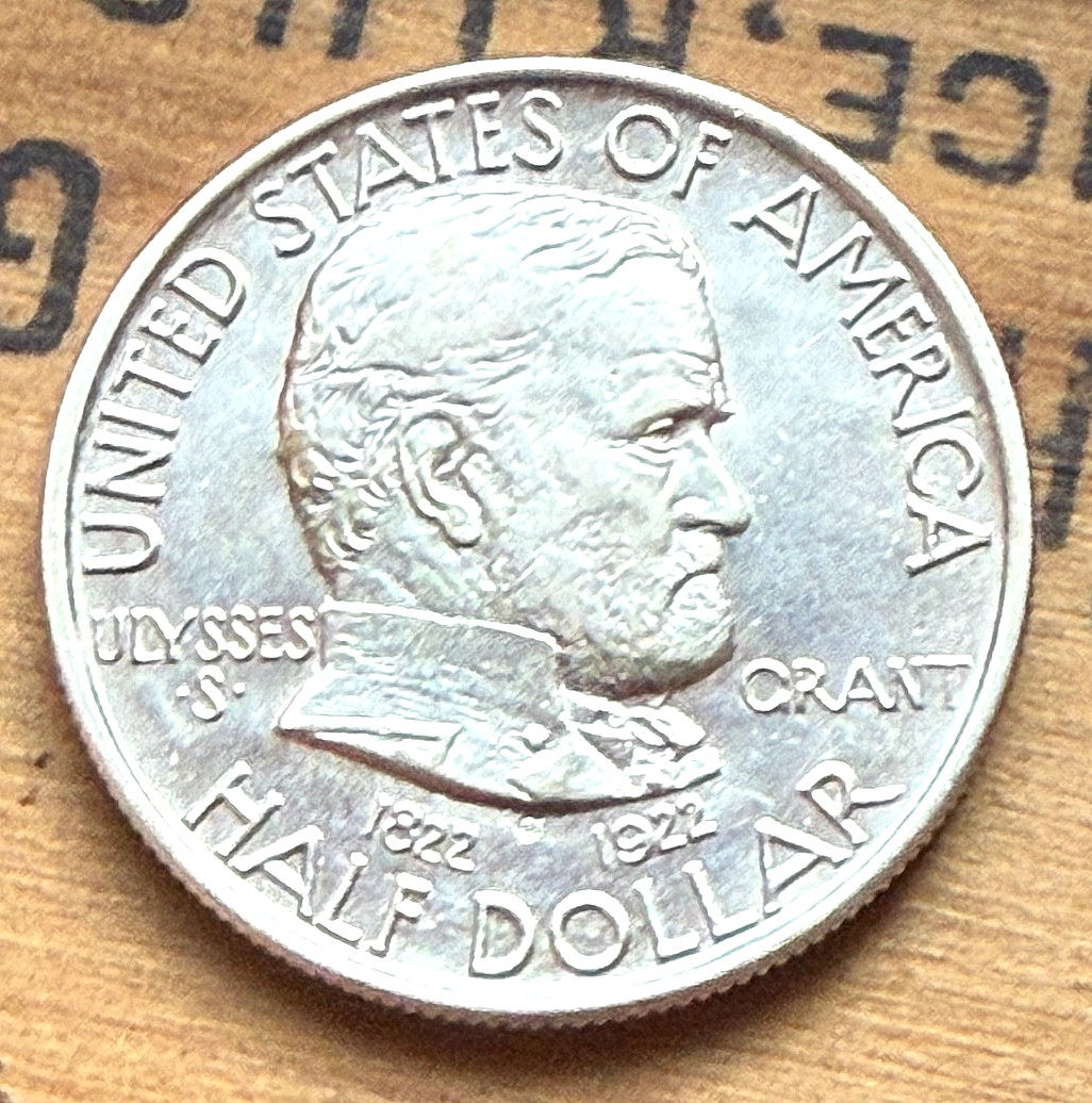 1922 Grant Half Dollar Nice Original Flashy White BU CHRC