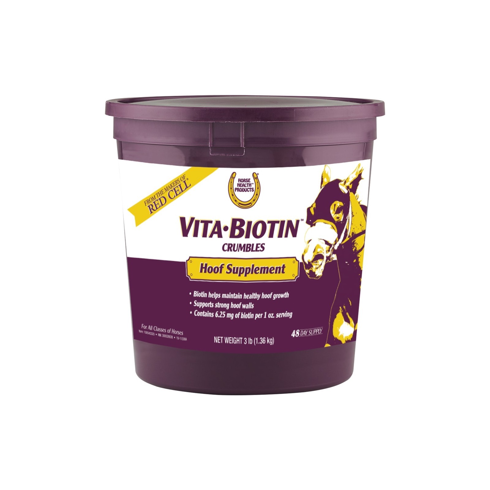 Horse Health Vita-Biotin Crumbles 3lb Hoof Supplement