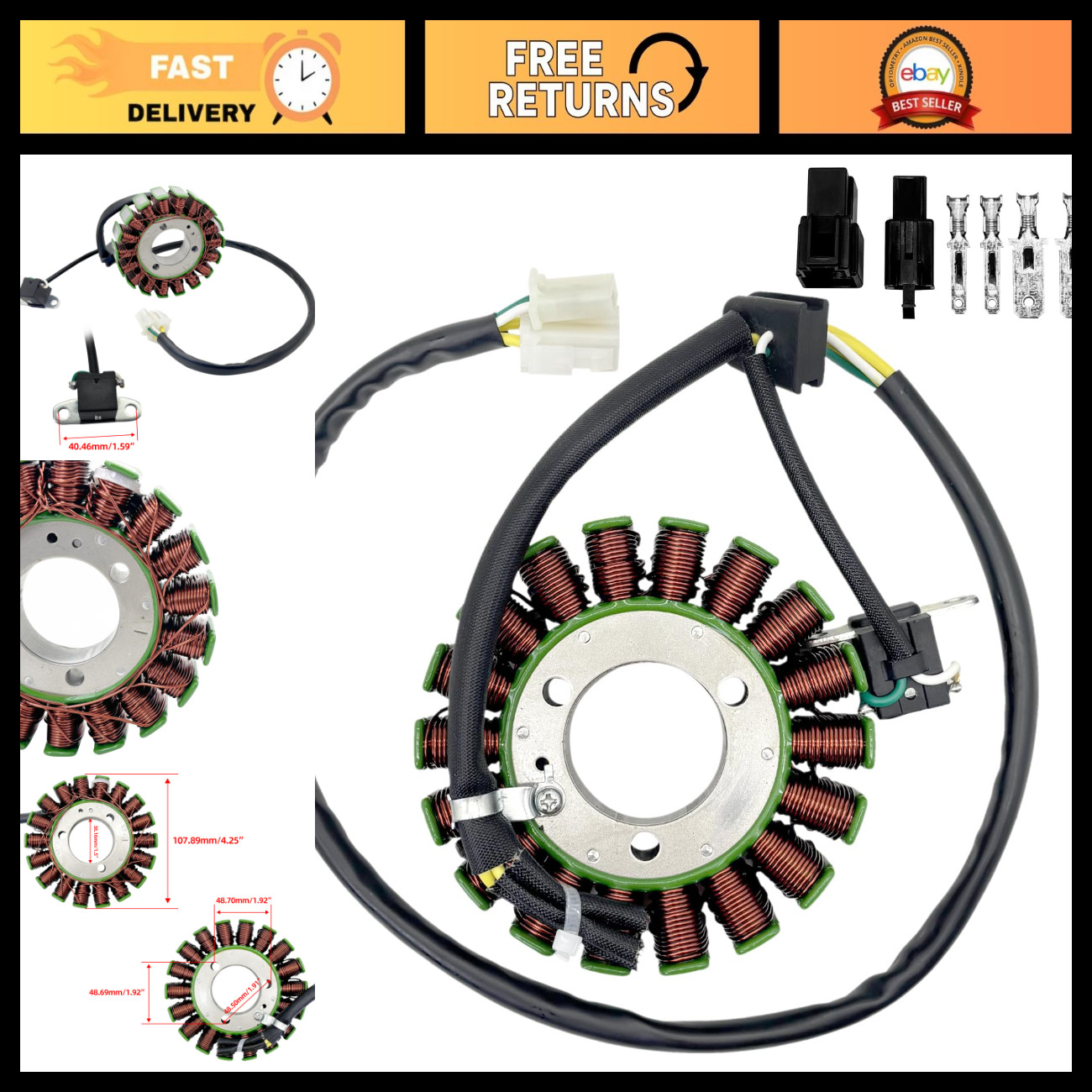 18 Coil Magneto Stator for Suzuki DL650 SV650 ABS Motorcycle Parts & Accessories 18 Coil Magneto Stator for Suzuki DL650 SV650 ABS Motorcycle Parts & Accessories