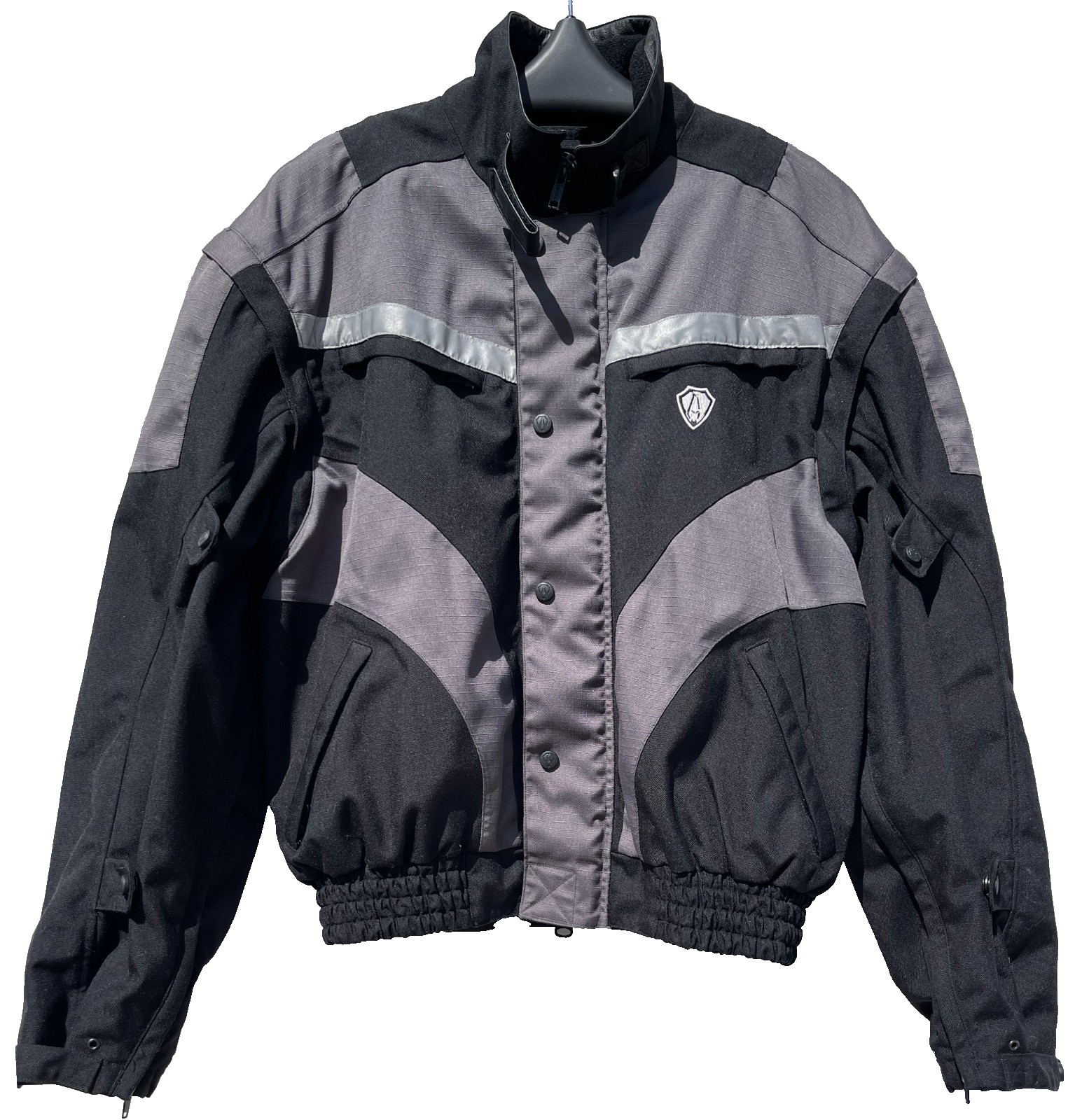 Vintage Arlen Ness Bikewear Bomber Jacket XL - Black/Grey Vintage Arlen Ness Bikewear Bomber Jacket XL - Black/Grey
