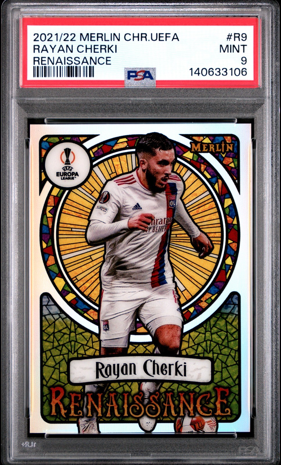 2021-22 TOPPS MERLIN CHROME UCL RENAISSANCE #R9 RAYAN CHERKI RENAISSANCE 2021-22 TOPPS MERLIN CHROME UCL RENAISSANCE #R9 RAYAN CHERKI RENAISSANCE