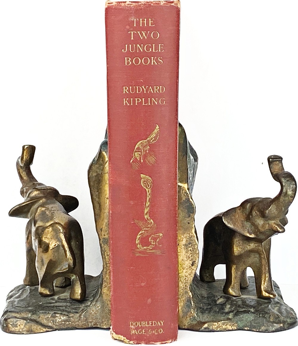 1925 the JUNGLE BOOK Antique FIRST EDITION Stated COLOR Rudyard KIPLING art B&W