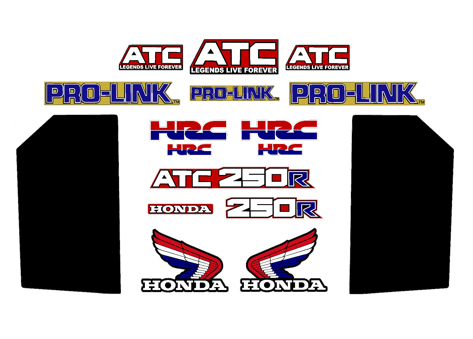 1985 Honda Atc250r original style fender & tank decals, atc 250r 250r graphics 1985 Honda Atc250r original style fender & tank decals, atc 250r 250r graphics