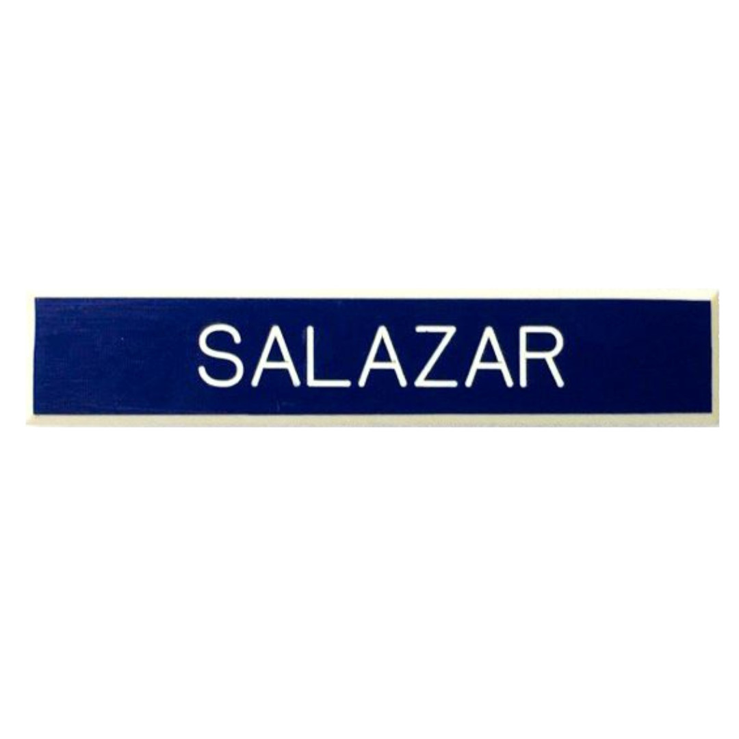 Custom Air Force Blue Name Tag, Regular Post Custom Air Force Blue Name Tag, Regular Post