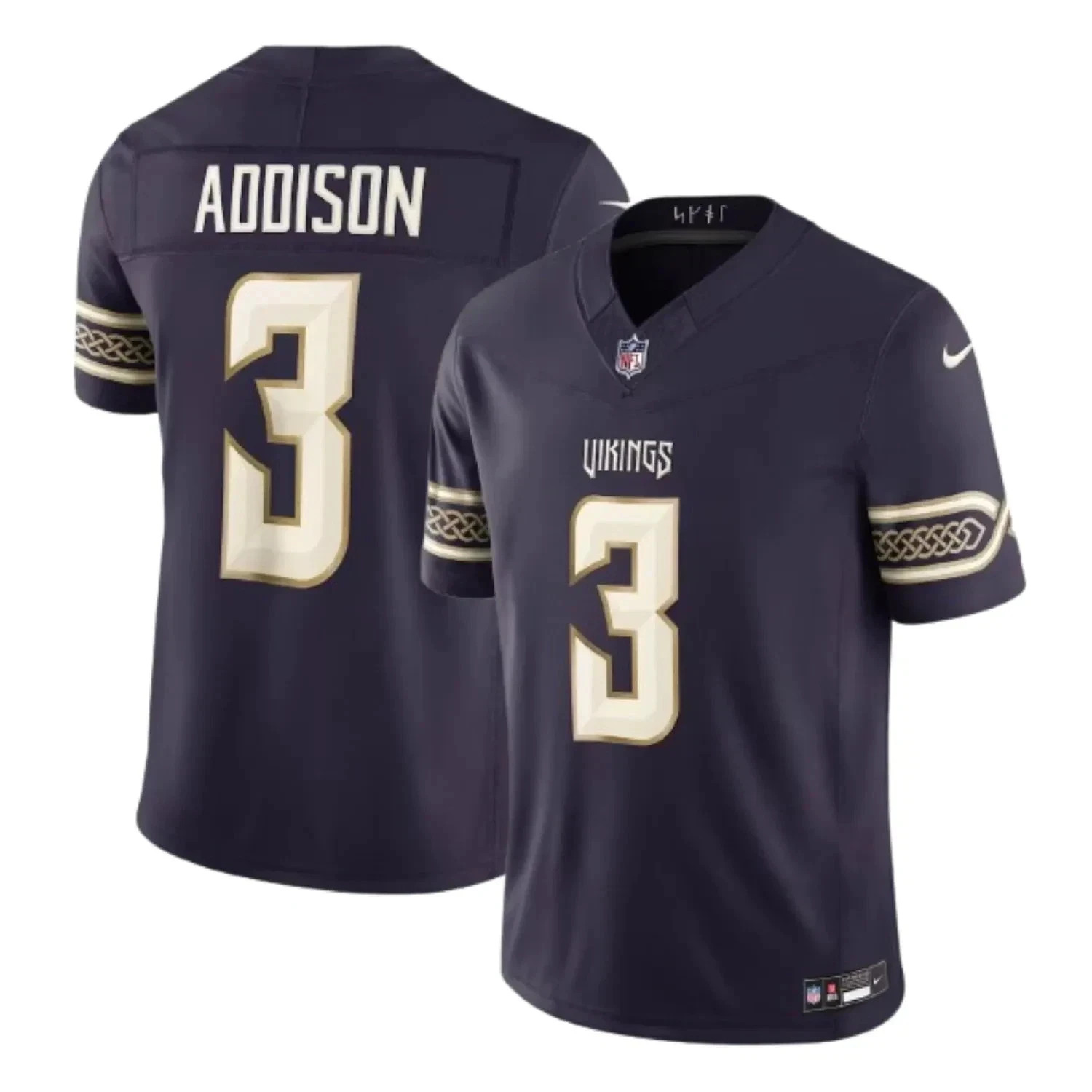 HOT  Men's Vikings 2026 Rivalries Custom Vapor Limited Stitched Jersey