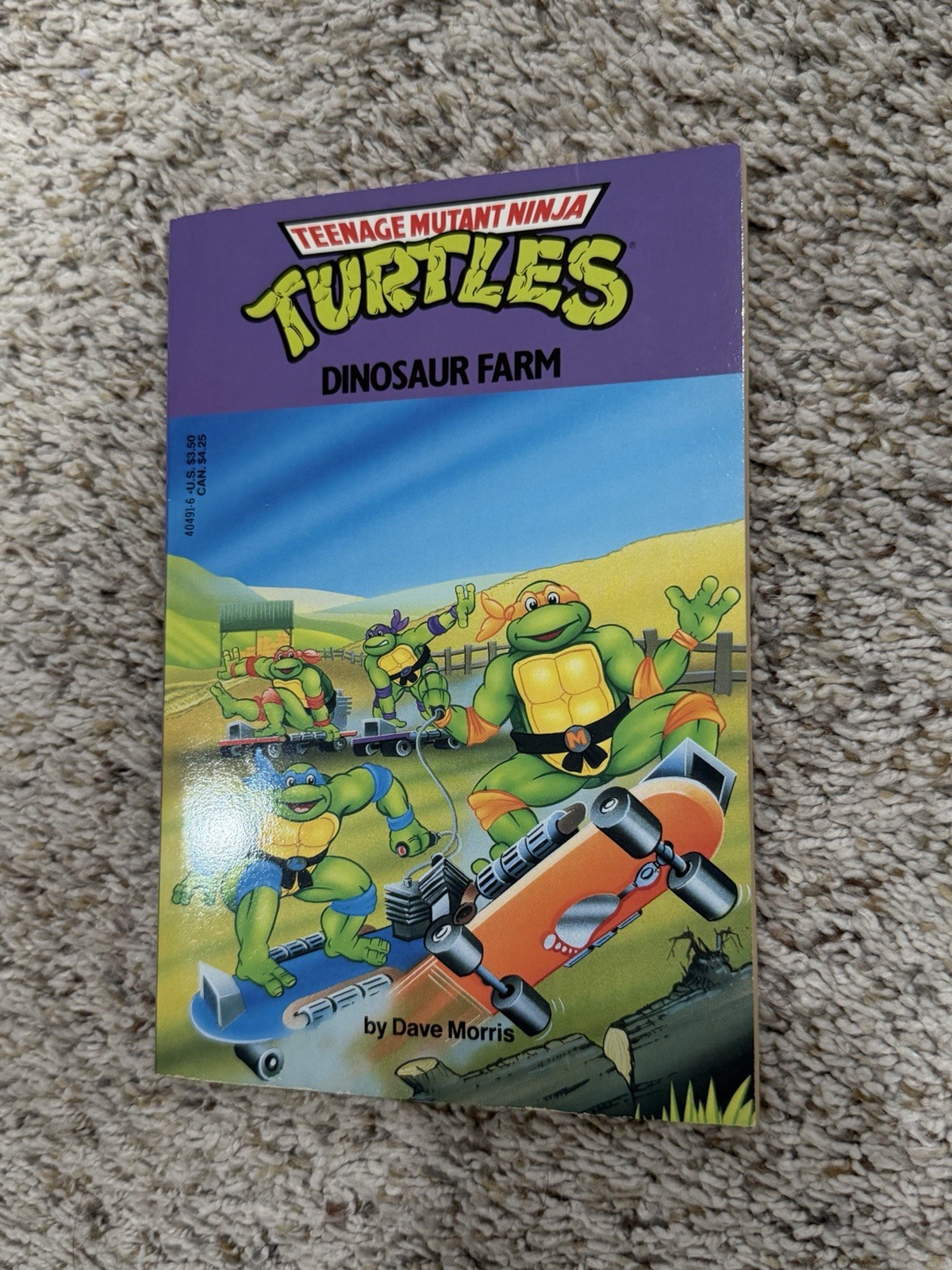 Dinosaur Farm Teenage Mutant Ninja Turtles Chapter Book Dave Morris 1991 Dinosaur Farm Teenage Mutant Ninja Turtles Chapter Book Dave Morris 1991