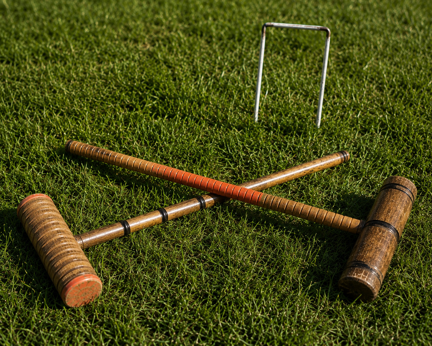 Two Vintage Antique Wooden Croquet Mallets Replacement Mallet, Decor Two Vintage Antique Wooden Croquet Mallets Replacement Mallet, Decor