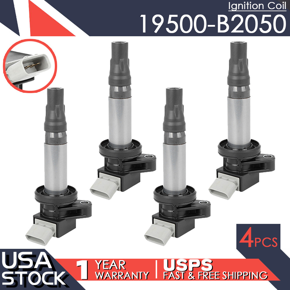 4pcs Ignition Coil 19500-B2050 For MILATCOT Mira Daihatsu Tanto L375S Series