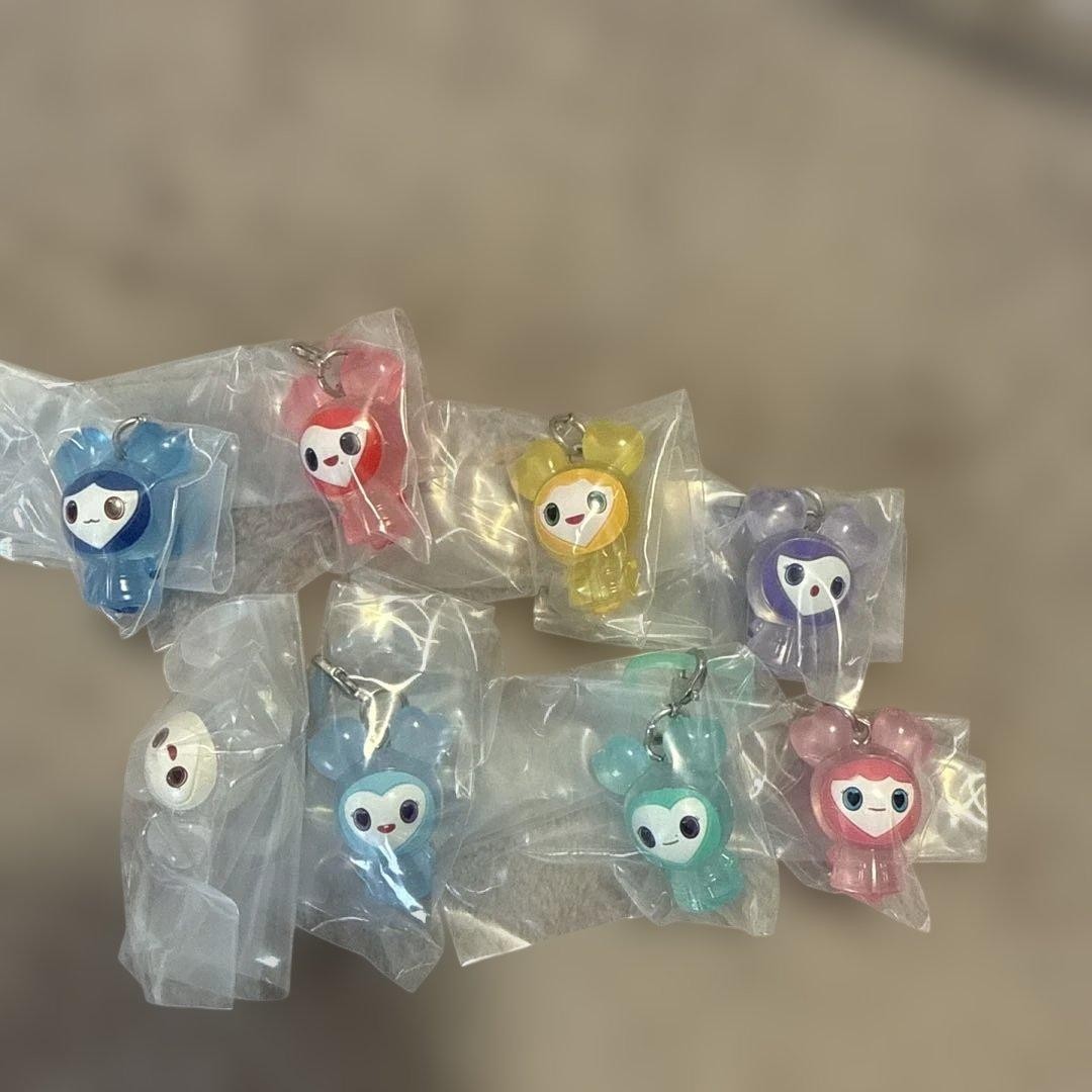 TWICE Lovely Keychain 8pc Clear Set Timepiece Charm Authentic Rare Edition