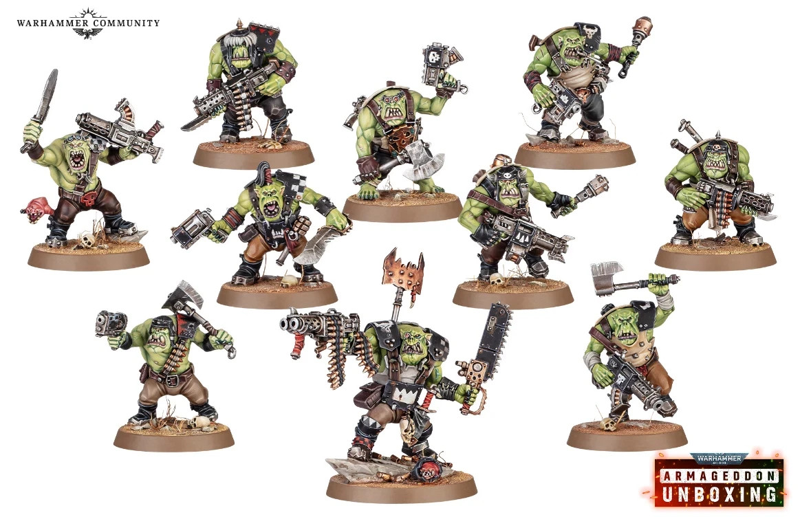 Warhammer 40k Orks 10x Boyz Armageddon NoS w/ Bases Shipped Next Day(#116) Warhammer 40k Orks 10x Boyz Armageddon NoS w/ Bases Shipped Next Day(#116)