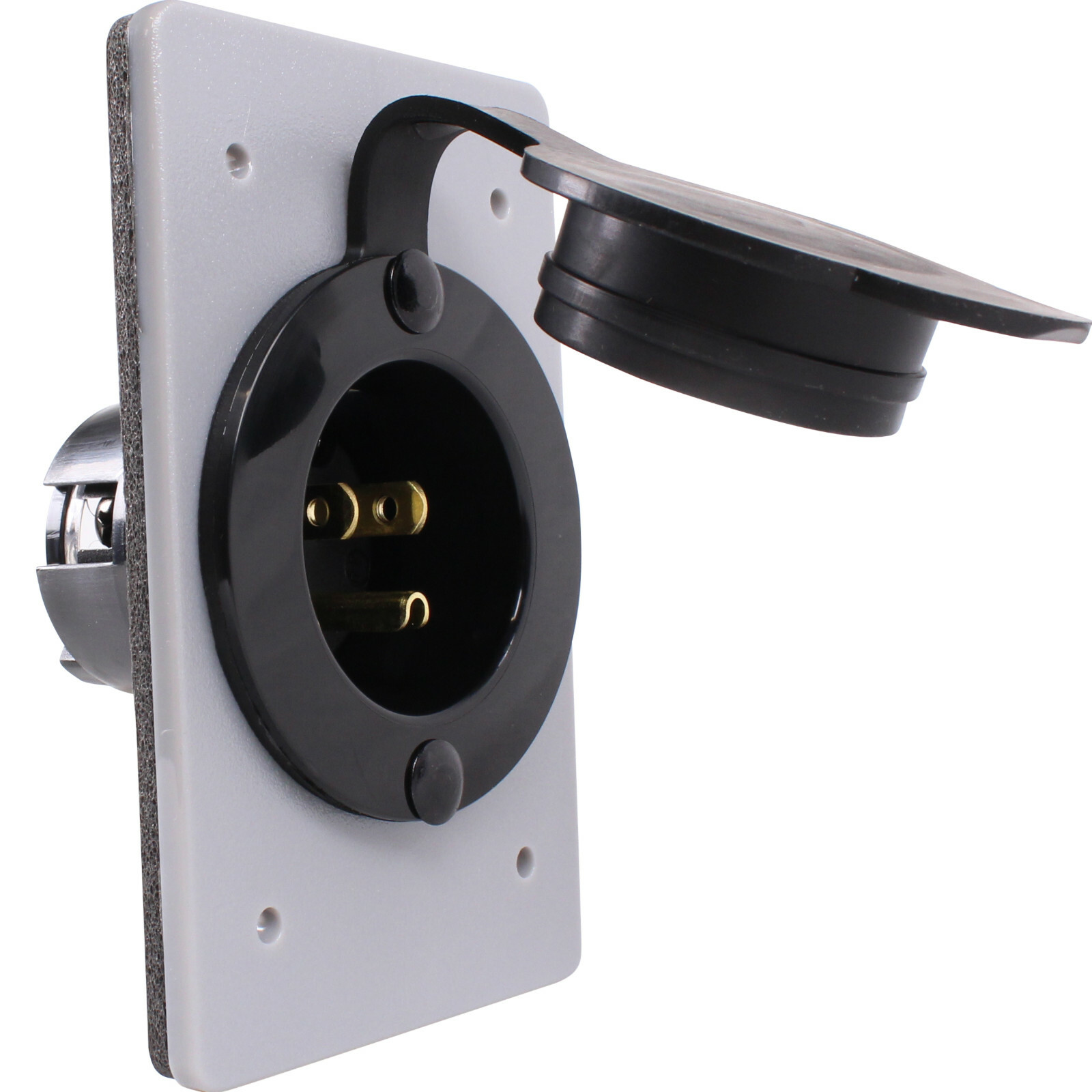 120V, 15A Straight Blade Power Inlet for 1-Gang FS FD Box NEMA 5-15P 5278-CWP 120V, 15A Straight Blade Power Inlet for 1-Gang FS FD Box NEMA 5-15P 5278-CWP