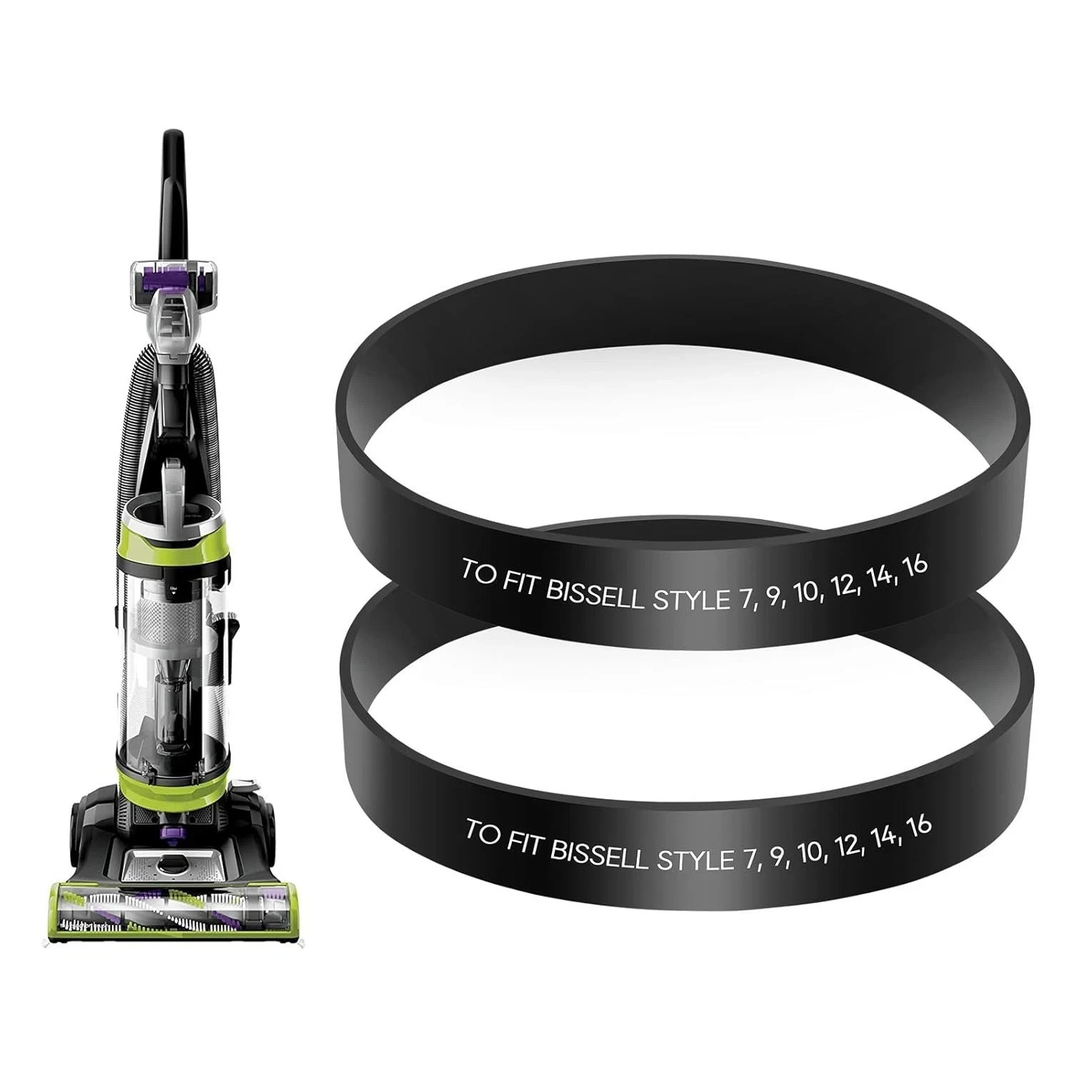 Style 7/9/10 P/N 3031120 Replacement Belt for Bissell Vacuum 2 Pack