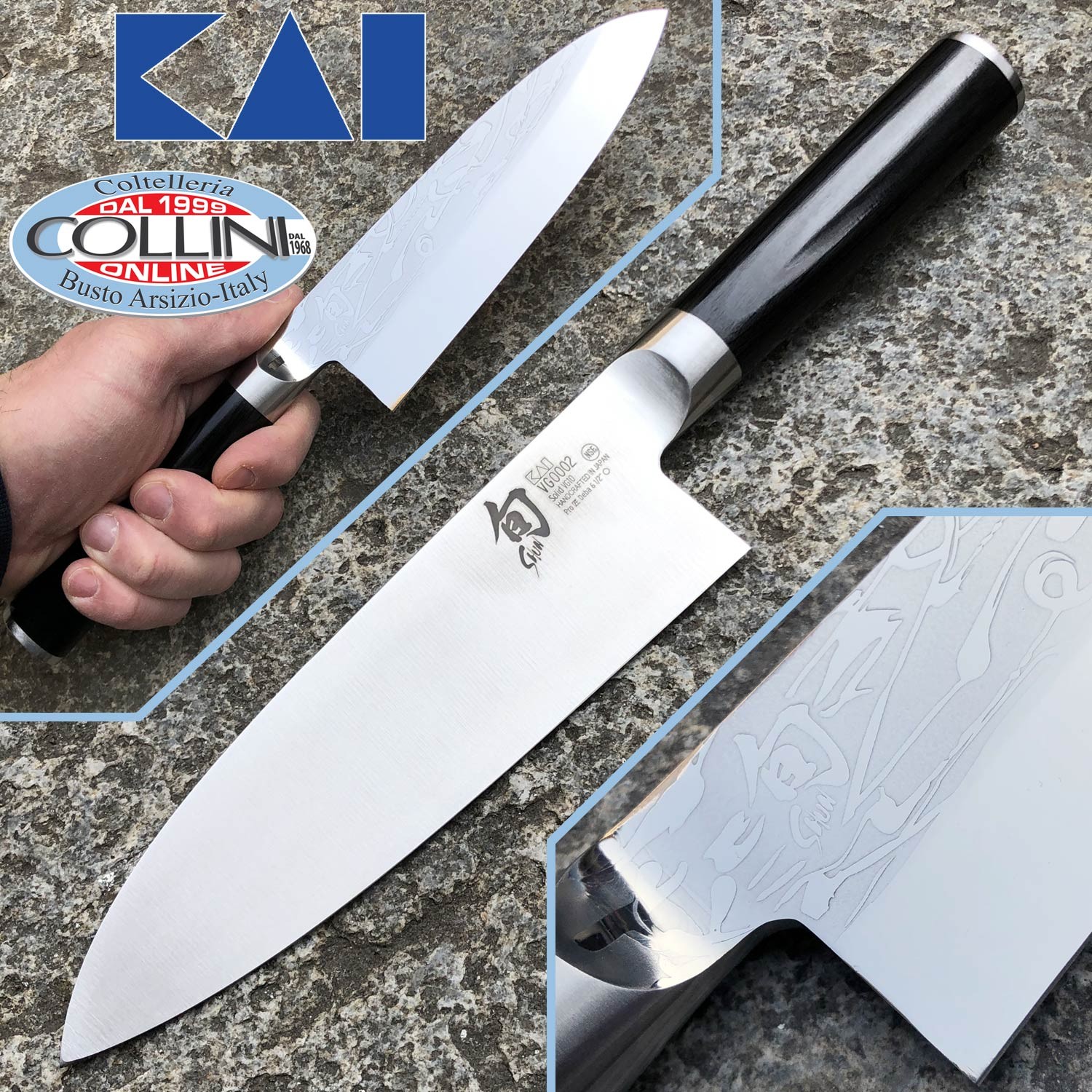 Kai Japan - Shun Pro Sho Deba knife - VG-2002 - 16.5 cm - kitchen knives Kai Japan - Shun Pro Sho Deba knife - VG-2002 - 16.5 cm - kitchen knives
