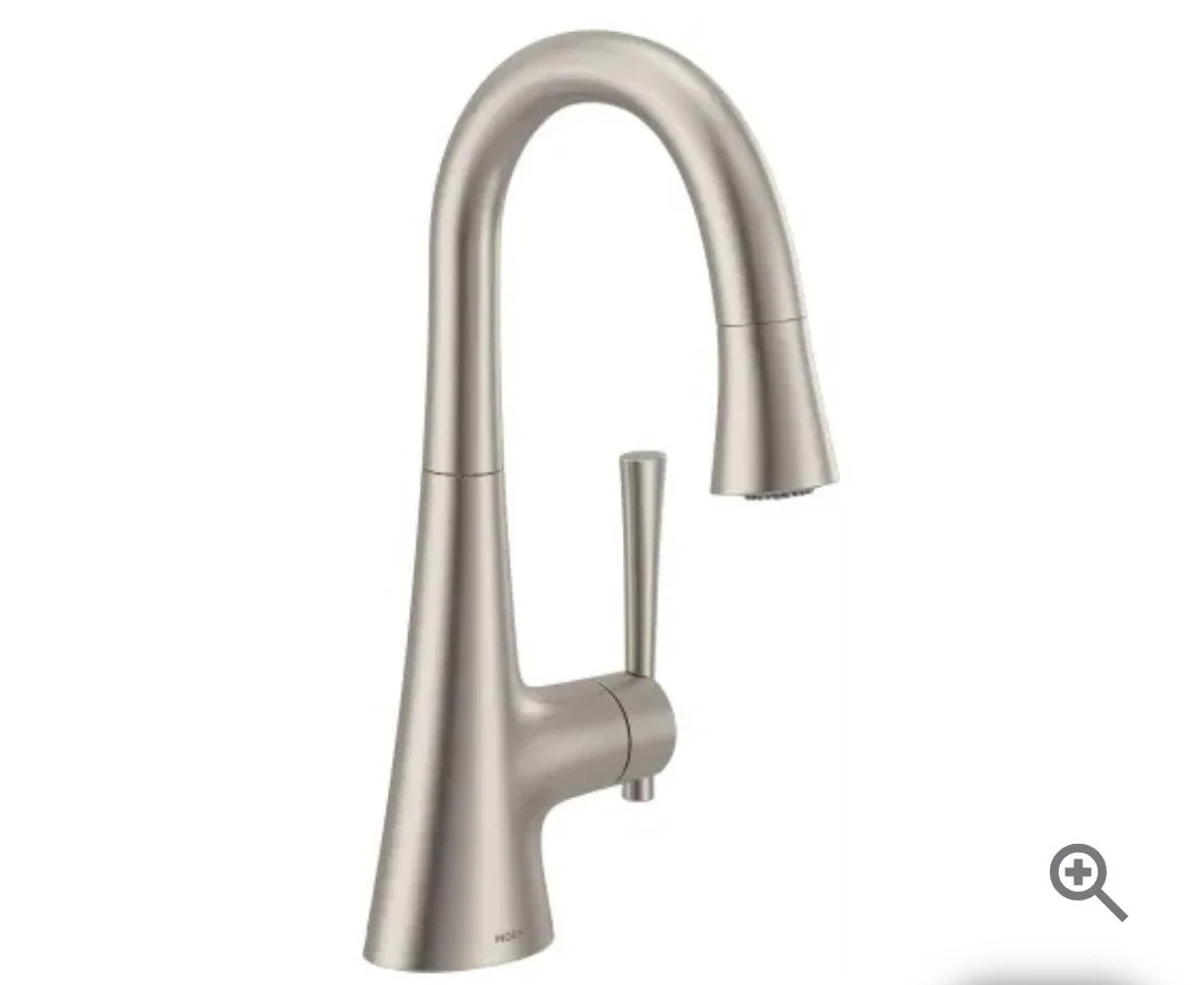 Moen Kurv 1.5 GPM Single Hole Pull Down Bar Faucet 6126SRS