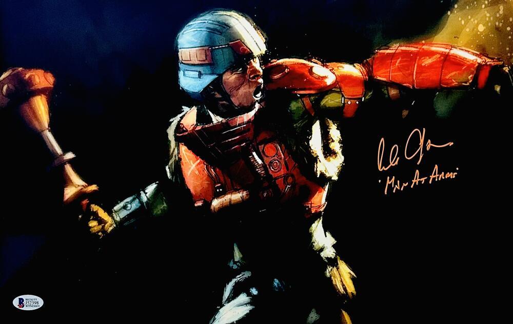ALAN OPPENHEIMER SIGNED 11X17 PHOTO MAN AT ARMS MASTER OF THE UNIVERSE BAS 398