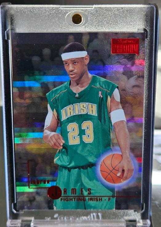 2013-14 Fleer Retro Basketball LeBron James 1996 Skybox Star Rubies 47/150 #109 2013-14 Fleer Retro Basketball LeBron James 1996 Skybox Star Rubies 47/150 #109