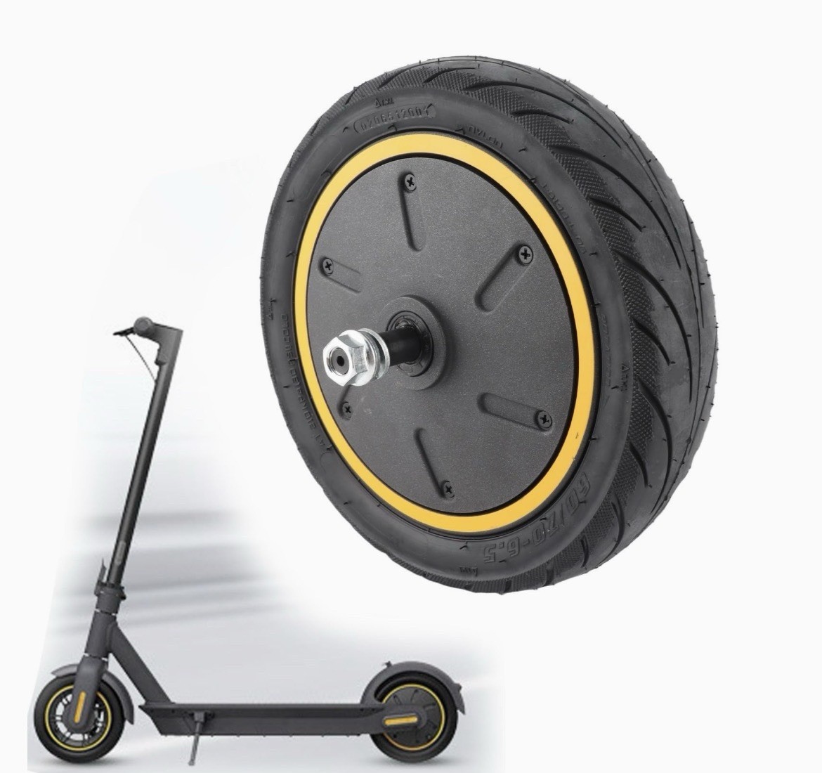 350W Electric Scooter Rear Hub Motor Wheel Replacement for Segway Ninebot G30