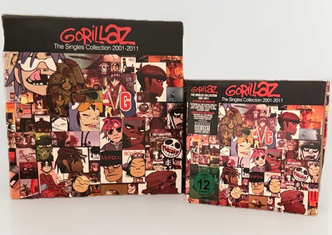 Gorillaz The Singles Collection 7” Vinyl Box Set BONUS/W Singles CD/DVD Comp Gorillaz The Singles Collection 7” Vinyl Box Set BONUS/W Singles CD/DVD Comp