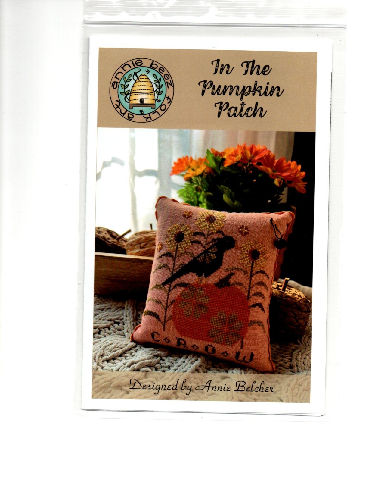Annie Beez In the Pumpkin Patch Pattern Crow Sunflowers Autumn Nature Annie Beez In the Pumpkin Patch Pattern Crow Sunflowers Autumn Nature