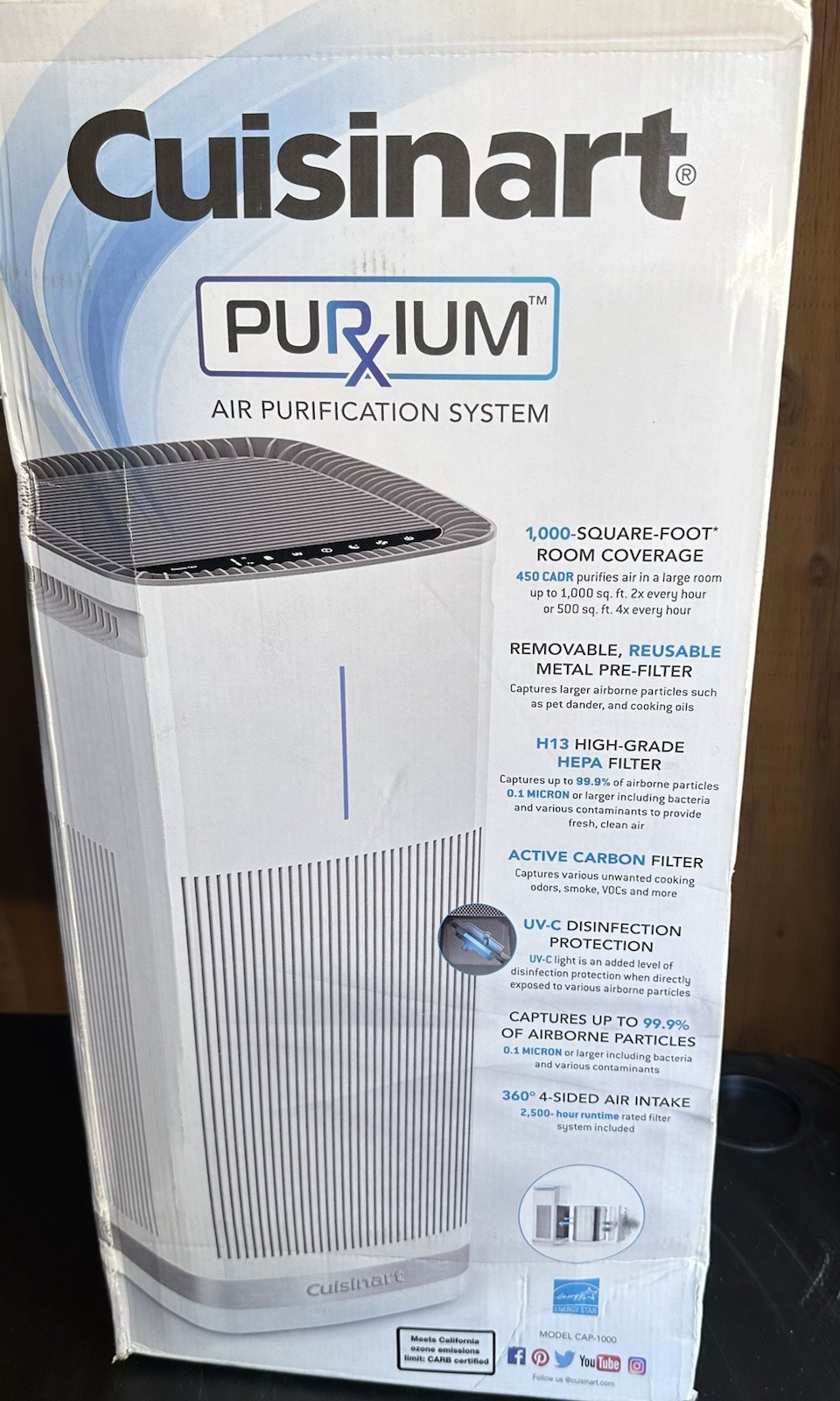 Cuisinart CAP-1000 Purxium Large Room/ Standing Air Purifier
