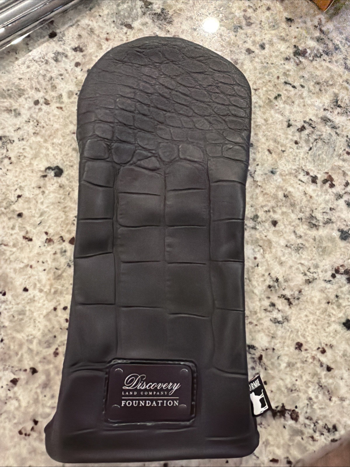 Dormie Discovery Foundation Handmade Black Leather Driver Head Cover Dormie Discovery Foundation Handmade Black Leather Driver Head Cover