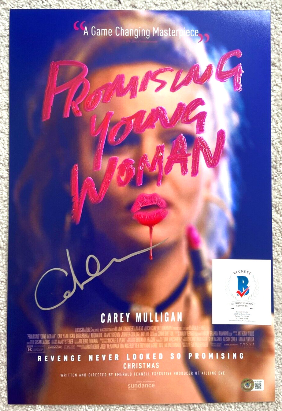 CAREY MULLIGAN SIGNED PROMISING YOUNG WOMAN 12x18 MOVIE POSTER PHOTO DRIVE BAS