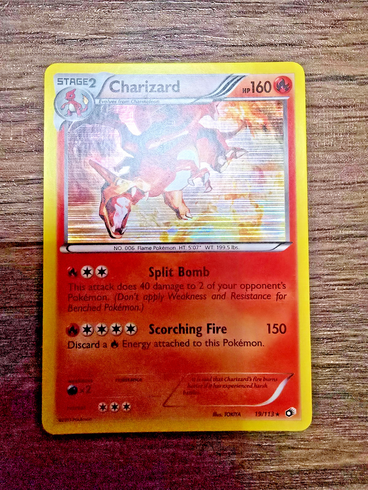 Pokemon TCG - Charizard - 19/113 - Holo Rare - Legendary Treasures - NM Pokemon TCG - Charizard - 19/113 - Holo Rare - Legendary Treasures - NM