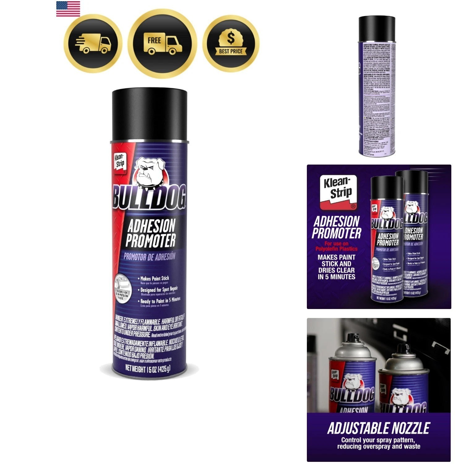 Bulldog Adhesion Promoter for Polyolefin Plastic Quick Dry Adhesion Promoter ... Bulldog Adhesion Promoter for Polyolefin Plastic Quick Dry Adhesion Promoter ...