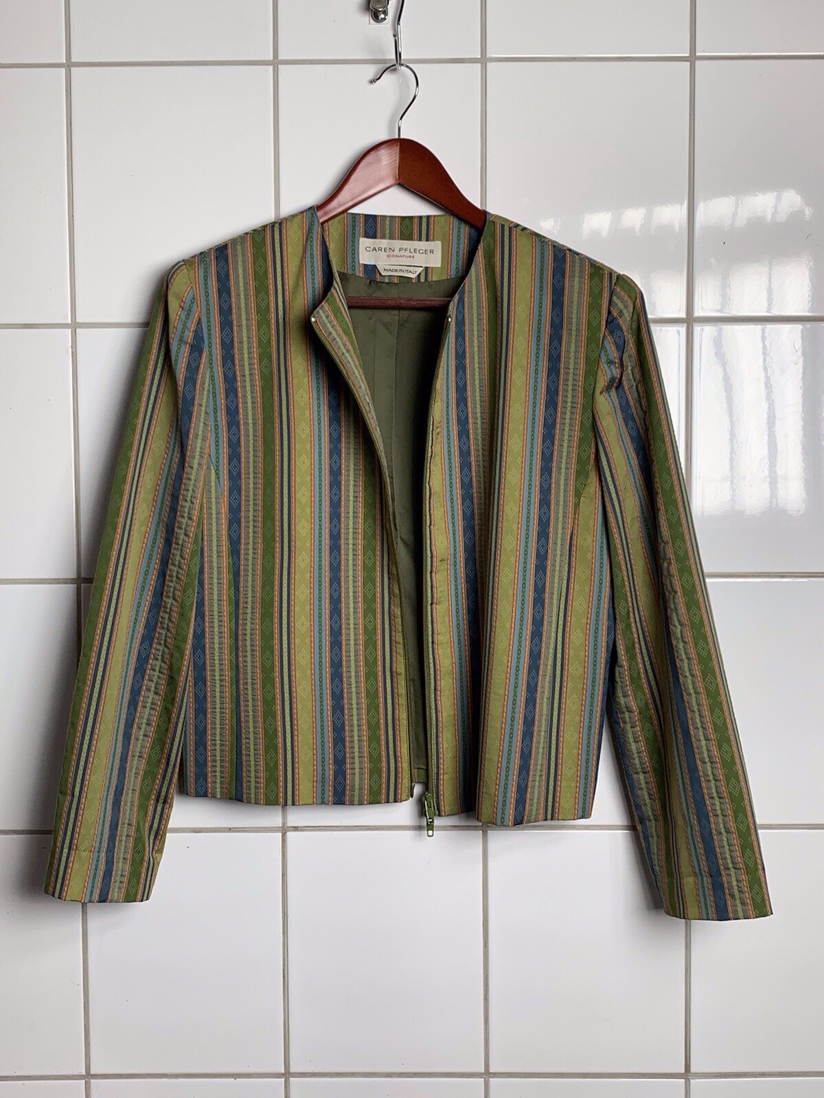Caren Pfleger Made In Italy Womens Blazer Jacket Size 40 Caren Pfleger Made In Italy Womens Blazer Jacket Size 40