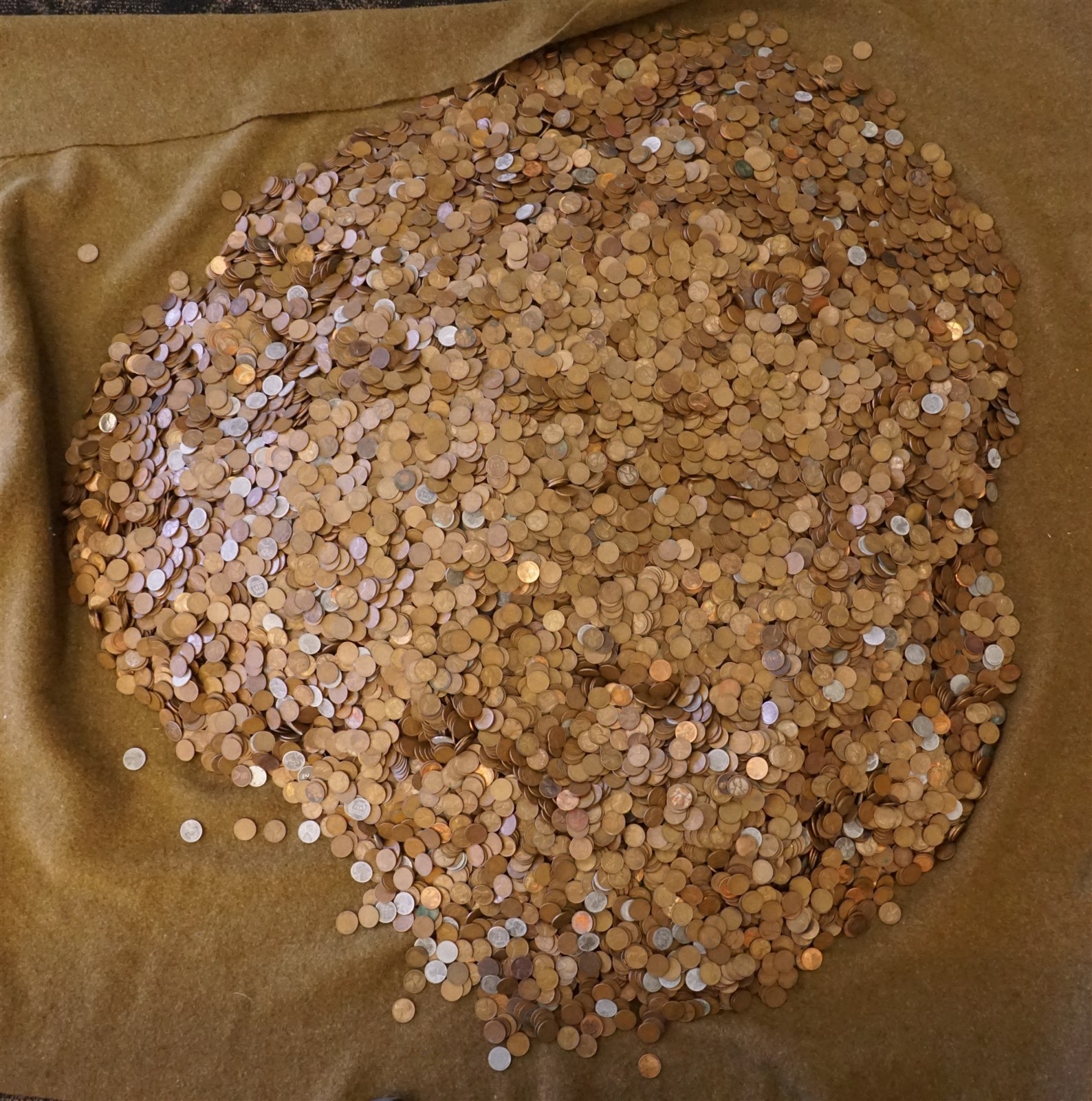 Lot of 500 TRULY UNSEARCHED US $0.01 Lincoln Wheat Cents 1909-1958 Pennies