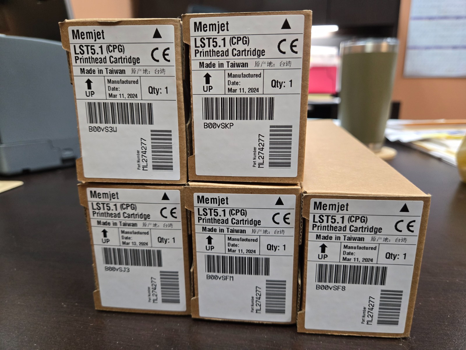 ColorDyne Memjet Printerhead Cartridges for 3600 Printer Model # LST5.1 ~NEW~ ColorDyne Memjet Printerhead Cartridges for 3600 Printer Model # LST5.1 ~NEW~