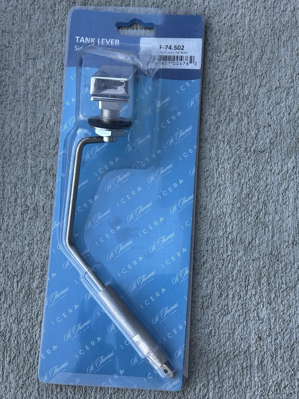 St Thomas ICERA Tank F-74.502F-34 SM Tank Lever Polished Nickel NEW