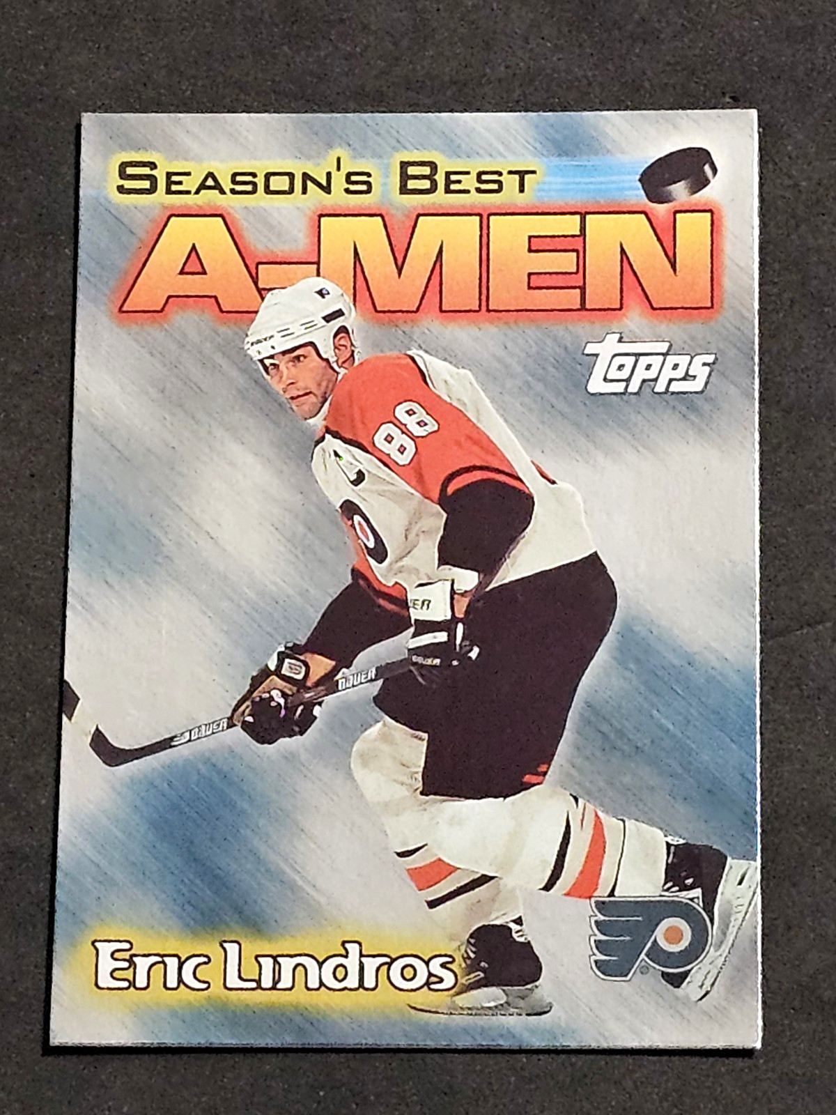 1999-00 Topps - A-Men Eric Lindros #AM6 1999-00 Topps - A-Men Eric Lindros #AM6