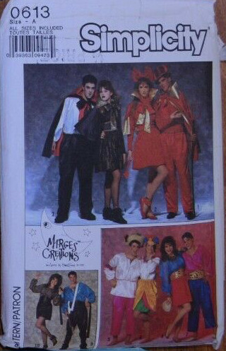 Simplicity Adult Costumes Sewing Patterns Theatre Reenactment 157 Variety U-Pick