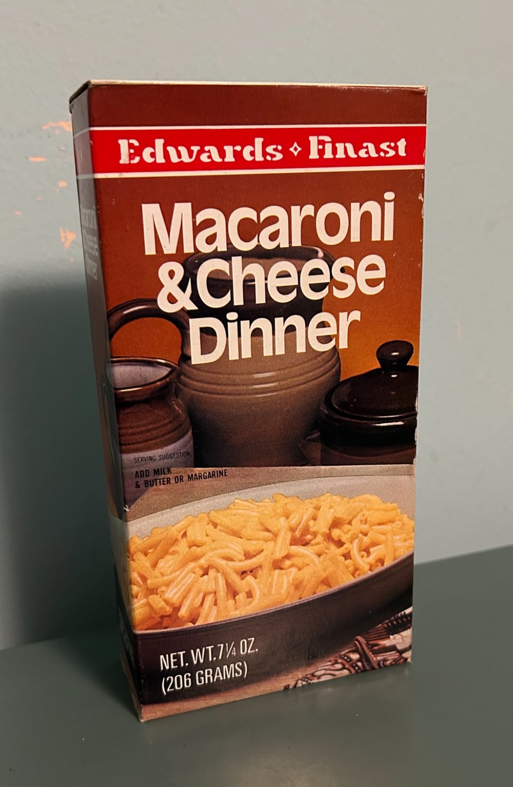 Vintage 1983 Edwards • Finast Macaroni and Cheese Dinner Box - Unopened Vintage 1983 Edwards • Finast Macaroni and Cheese Dinner Box - Unopened