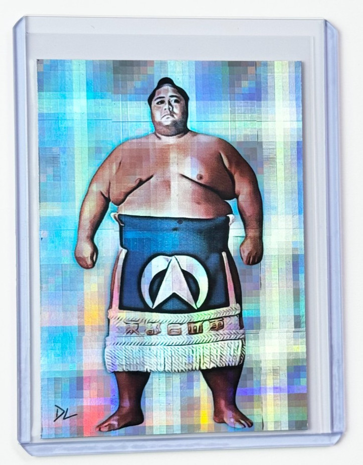 Konishiki Limited Edition Artist Signed “SUMO Legend” Refractor Card 1/1