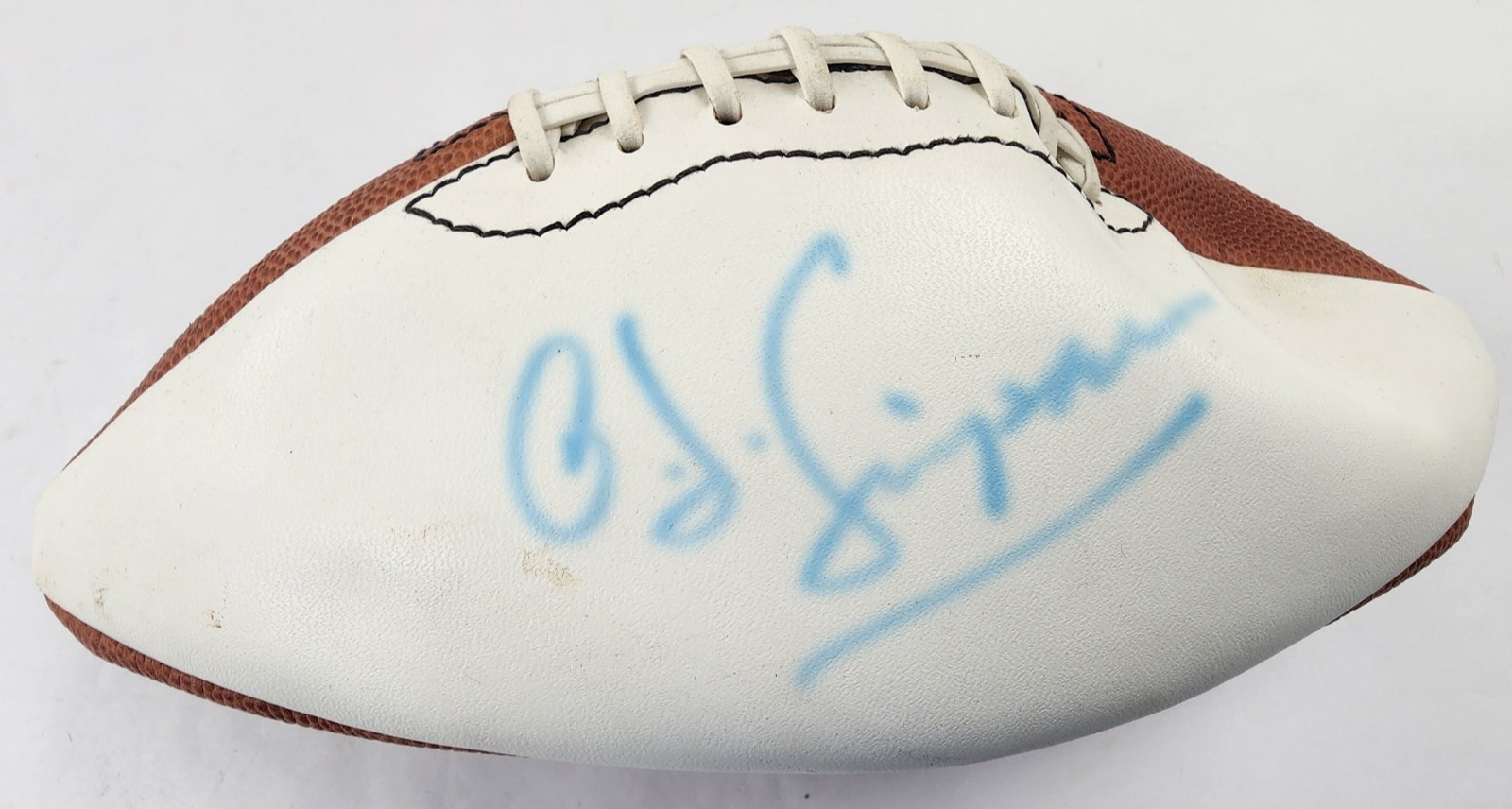 Vintage O.J. Simpson Autographed Signed Wilson Official NFL Football White Panel Vintage O.J. Simpson Autographed Signed Wilson Official NFL Football White Panel